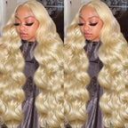 613 Blonde Body Wave Human Hair Lace Front Wig