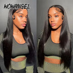 WowAngel Straight Glueless Human Hair Wig | 13x6 HD Lace
