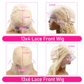 613 Blonde Straight Human Hair Wig | HD Lace, 220% Density