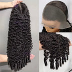 Burmese Curly Wave Human Hair Lace Front Wig