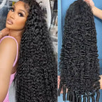 Burmese Curly Wave Human Hair Lace Front Wig