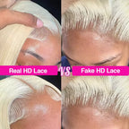 613 Blonde Straight Human Hair Wig | HD Lace, 220% Density