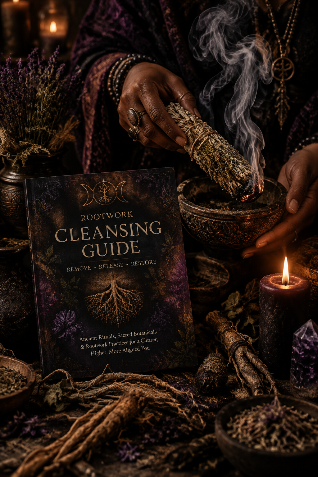 Energy Feels Heavy, Stagnant, or No Longer Belongs? | Rootwork Cleansing Guide